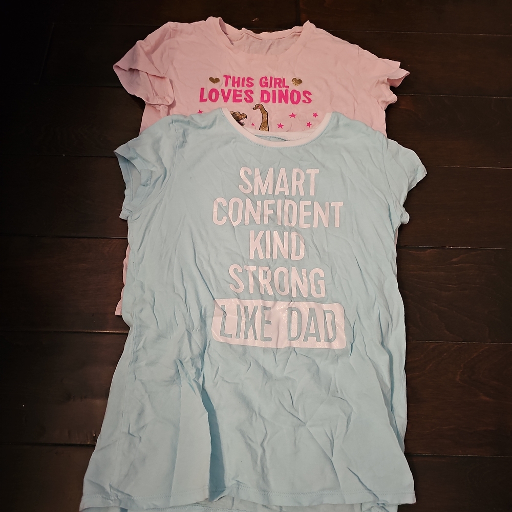The Children's Place Pink and Blue Graphic Tees